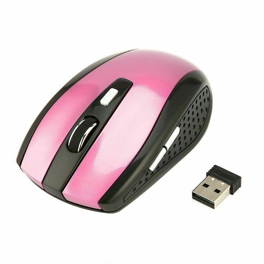 PP-MS-193168148815-PNK 2.4GHz Wireless Optical Mouse Mice & USB Receiver for PC, Laptop & Computer DPI -Pink -  Sanoxy