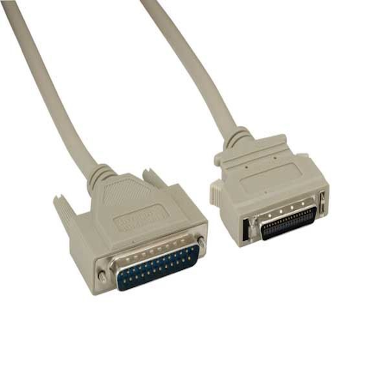 Picture of Sanoxy SNX-CBLR-IE103-0110 10 ft. IEEE-1284 DB25M to HPCN36M Parallel Printer Cable - Beige