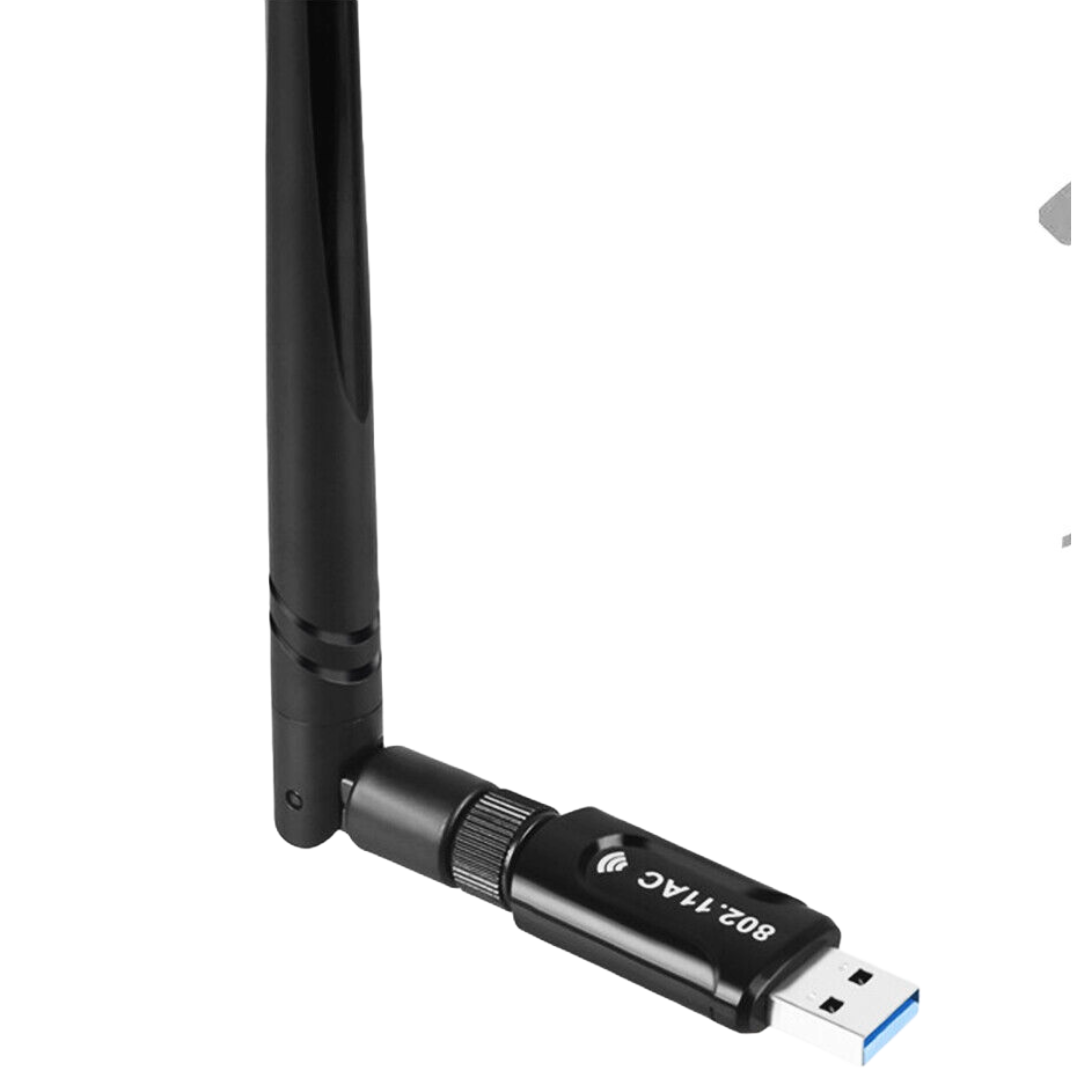 1200Mbps Wireless USB Wi-Fi Adapter Dongle Dual Band 2.4G&5GHz with Antenna 802.11AC -  Upgrade, UP4368751