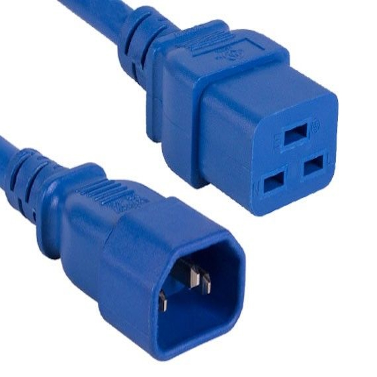 SNX-CBLR-PW134-2210 10 ft. 14 AWG 15A 250V Power Cord - IEC320 C14 to IEC320 C19, Blue -  Sanoxy