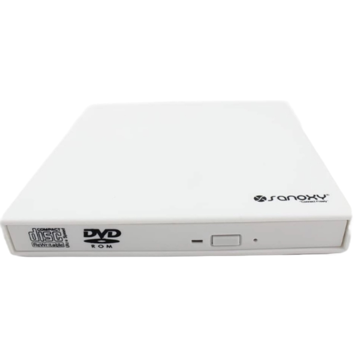 Picture of Sanoxy SANOXY-CD-DVD-COMBO-WE USB 2.0 External Slim CD-RW DVD ROM Combo Drive - Slim & Portable&#44; Compatible with Windows & Mac - White