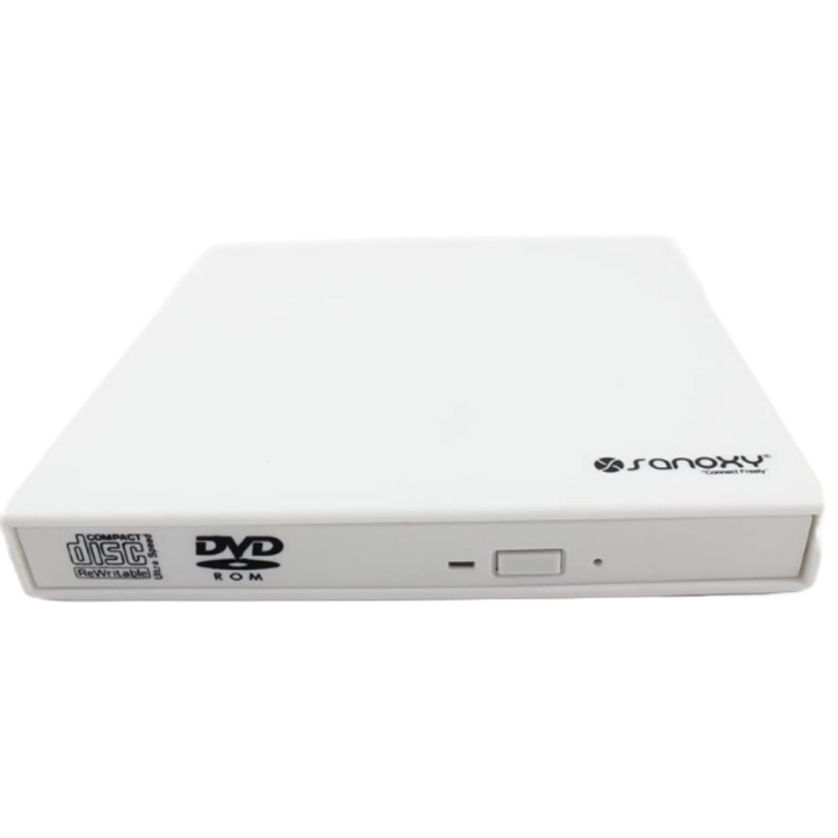 -CD-DVD-COMBO-WE USB 2.0 External Slim CD-RW DVD ROM Combo Drive - Slim & Portable, Compatible with Windows & Mac - White -  Sanoxy, SANOXY-CD-DVD-COMBO-WE