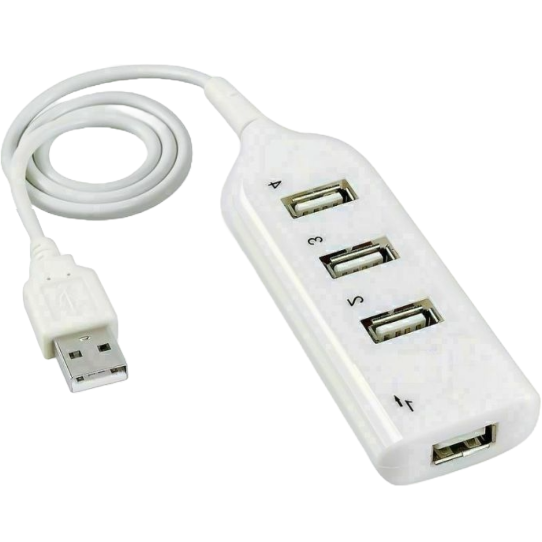 -PCMOUSE7-we White USB 2.0 Hi-Speed 4-Port Splitter Hub for PC Notebook High Speed Computer -  Sanoxy, SANOXY-PCMOUSE7-we