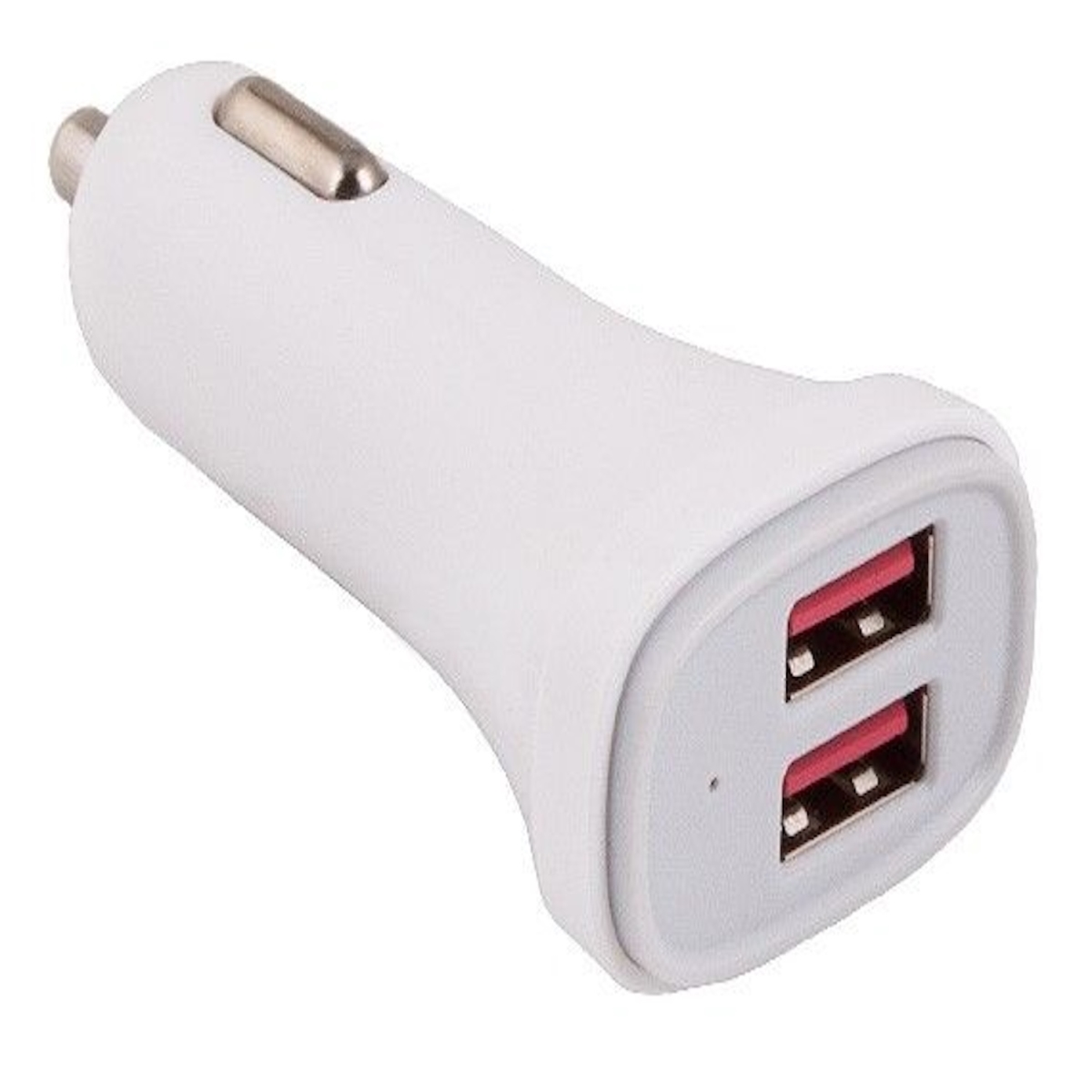 SNX-CBLR-CC202-8200 Dual USB Port Car Charger 4.8A - 2.4 A&2.4A with Smart IC Charge - White -  Sanoxy