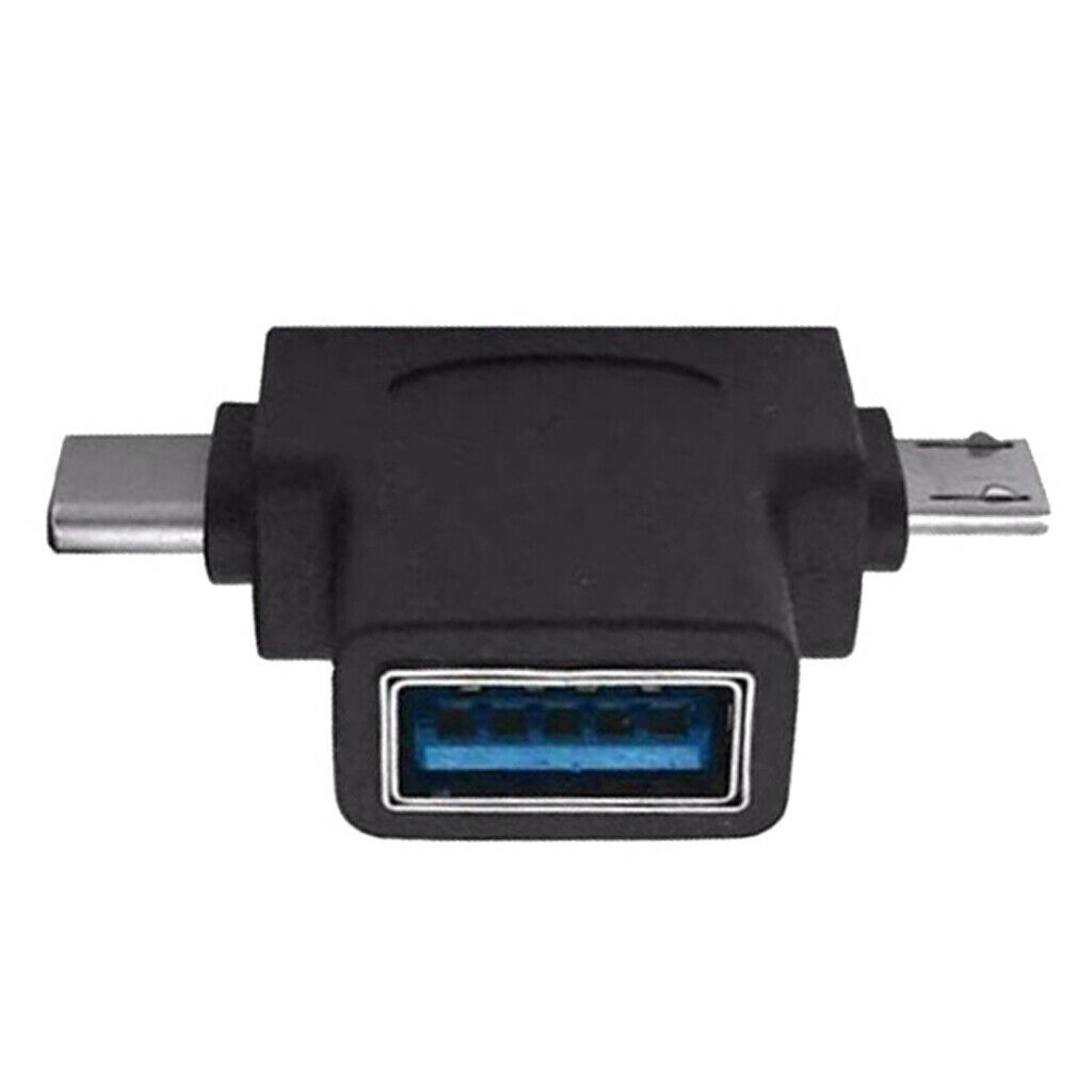 Picture of Sanoxy SANOXY-VNDR-usb3-otg-adpt All-in-1 USB3.0 Female to Micro USB OTG Male & USB type C Male Connector Adaptor