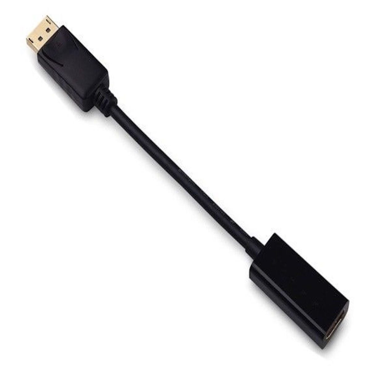 6.5 in. Displayport 1.2 Male to HDMI Female Active Adapter Cable with Latches 4K-60Hz Resolution Ready - Black -  Upgrade, UP4369211