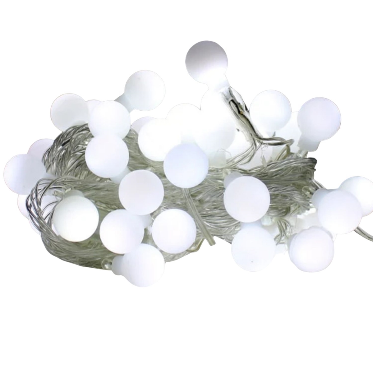100 LED White String Lights - 32 ft. Plug-In - 8 Lighting Modes - Indoor Decor