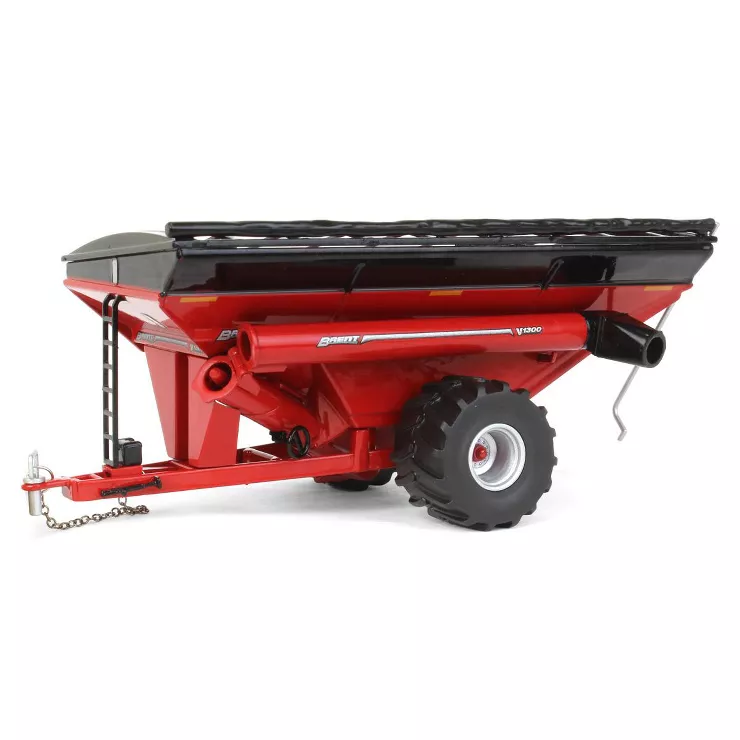 1-64 Scale Brent V1300 Auger Wagon Grain Cart with Flotation Tires, Red