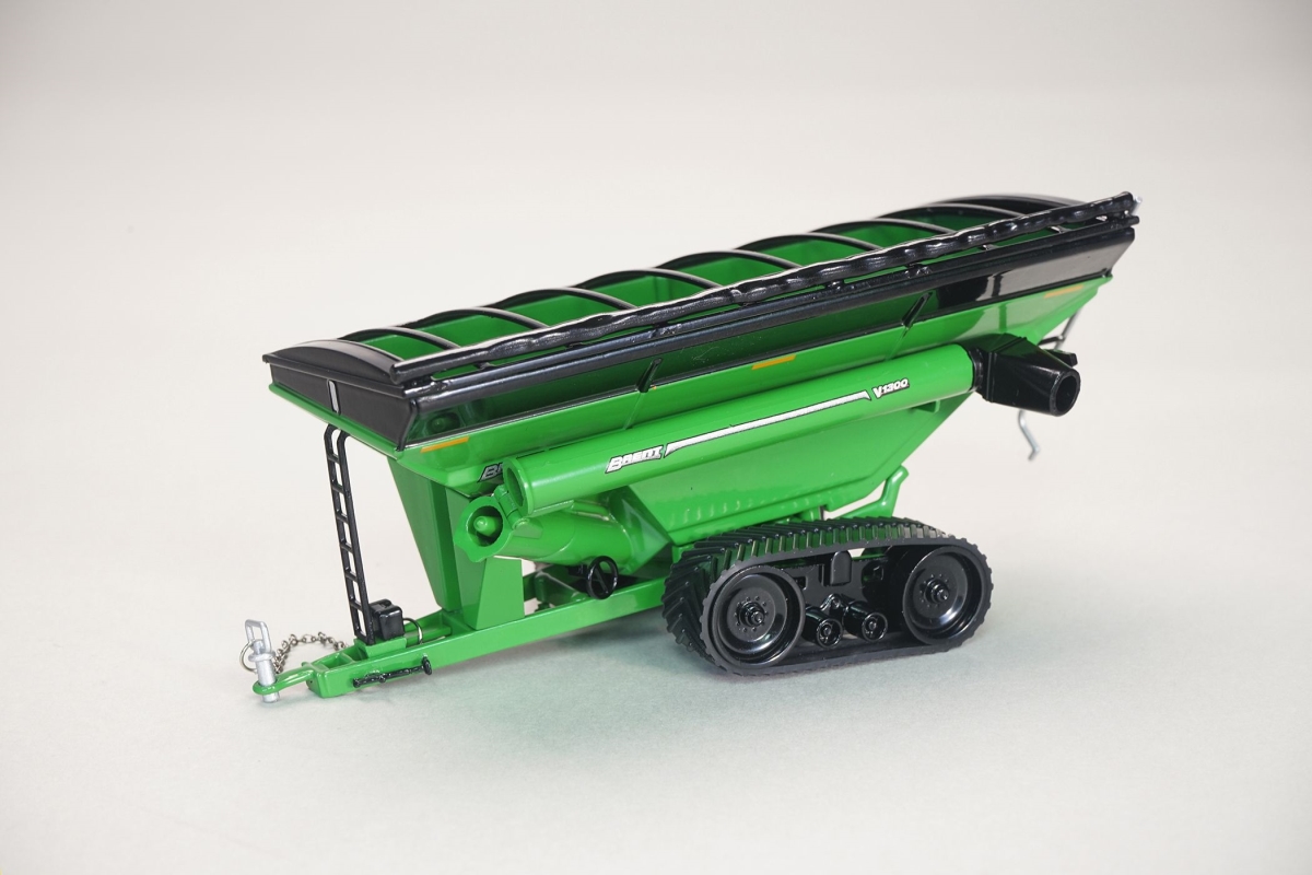 1-64 Scale Brent V1300 Auger Wagon Grain Cart with Tracks, Green