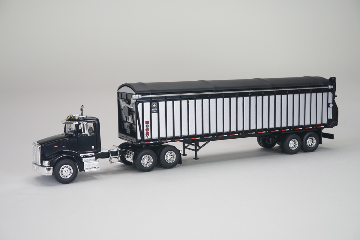 Picture of Spec Cast MEY 004 1/64 Meyer 9140RT Boss AG Semi Tractor/Trailer Set w/ Black Peterbilt 385