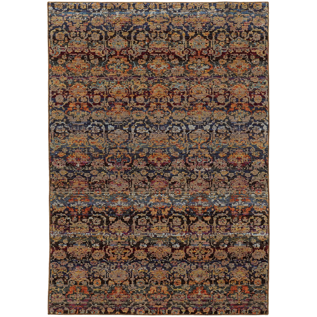 Andorra 6836C Rectangle Rug - Multi/Blue - 2x3 ft - Soft Pile