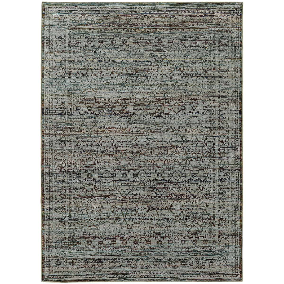 Andorra 7127A 6x9  Rectangle - Blue/ Purple-Nylon/PolyP