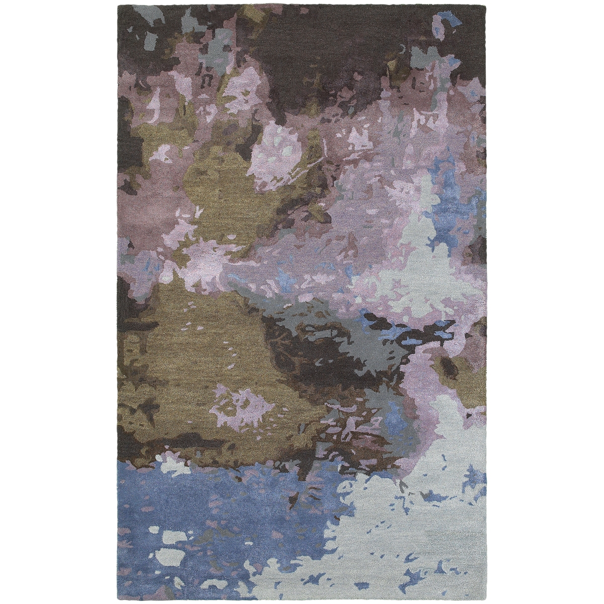 Galaxy 21901 8x10  Rectangle - Blue/ Purple-Wool and Viscose