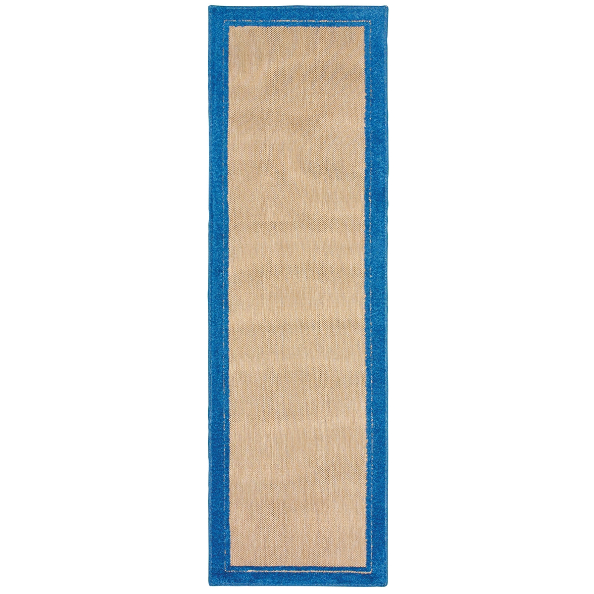 Cayman 5594B 2x8  Runner - Sand/ Blue-Polypropylene