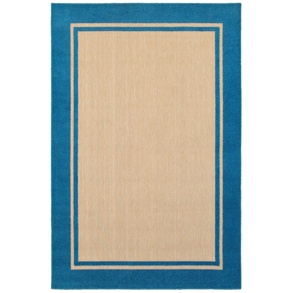 Cayman 5594B 4x6  Rectangle - Sand/ Blue-Polypropylene
