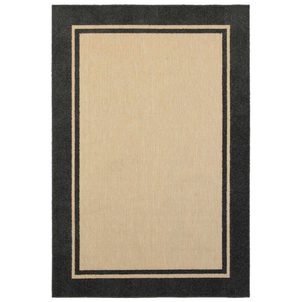 Cayman 5594K 10x13  Rectangle - Sand/ Charcoal-Polypropylene