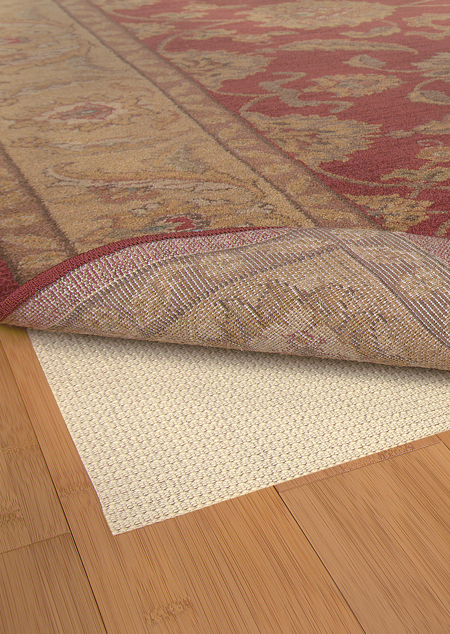 Sure Grip Round Rug - Beige - 5 ft. x 6 in.