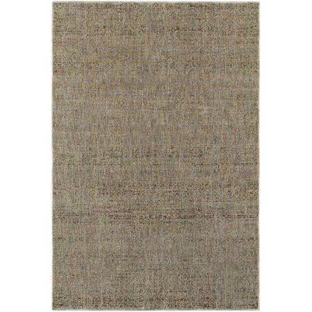 A8048B200300ST 6 ft. 7 in. x 9 ft. 6 in. Rectangle Atlas Area Rug, Blue & Gold