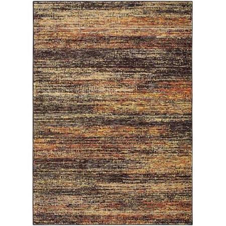 1 ft. 10 in. x 3 ft. 2 in. Rectangle Atlas Area Rug - Gold & Charcoal