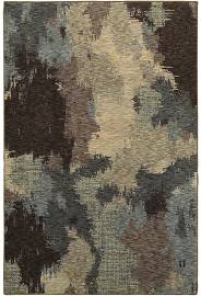 E8011B305400ST 10 x 13 ft. 2 in. Rectangle Evolution Area Rug, Blue & Brown
