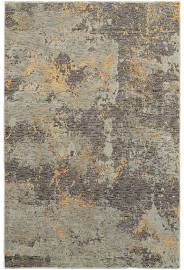 E8025B305400ST 10 x 13 ft. 2 in. Rectangle Evolution Area Rug, Grey & Gold