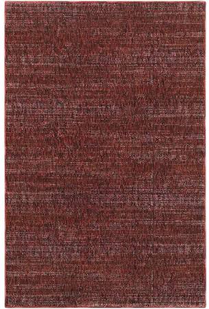 A8033K076365ST 2 x 12 ft. 6 in. Atlas Area Rug, Red & Rust