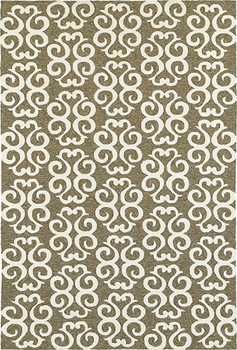 A51108244305ST 8 x 10 ft. Rectangle Atrium Area Rug, Brown & Ivory