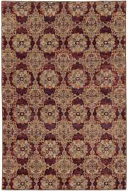 A6883A305400ST 10 x 13 ft. 2 in. Rectangle Andorra Area Rug, Red & Gold