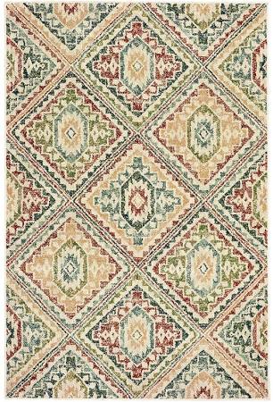 D8530A300390ST 9 ft. 10 in. x 12 ft. 10 in. Rectangle Dawson Area Rug, Ivory & Multicolor