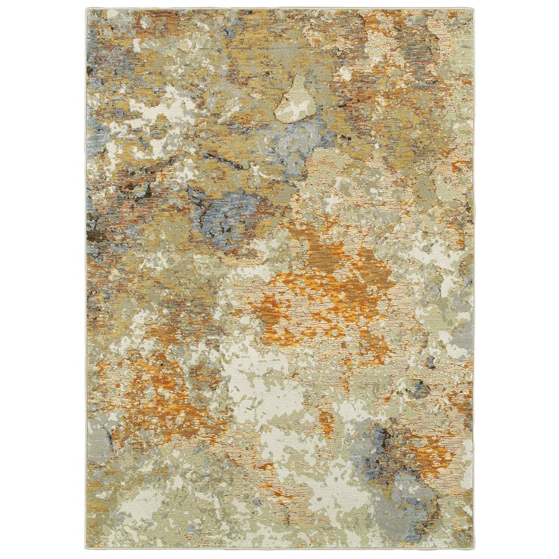 2 x 8 ft.3 in. Evolution Contemporary Area Rug, Gold