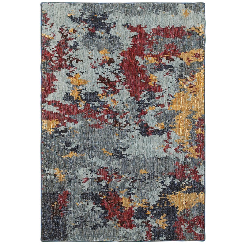 1 ft. 10 in. x 3 ft. 2 in. Evolution Contemporary Area Rug, Blue