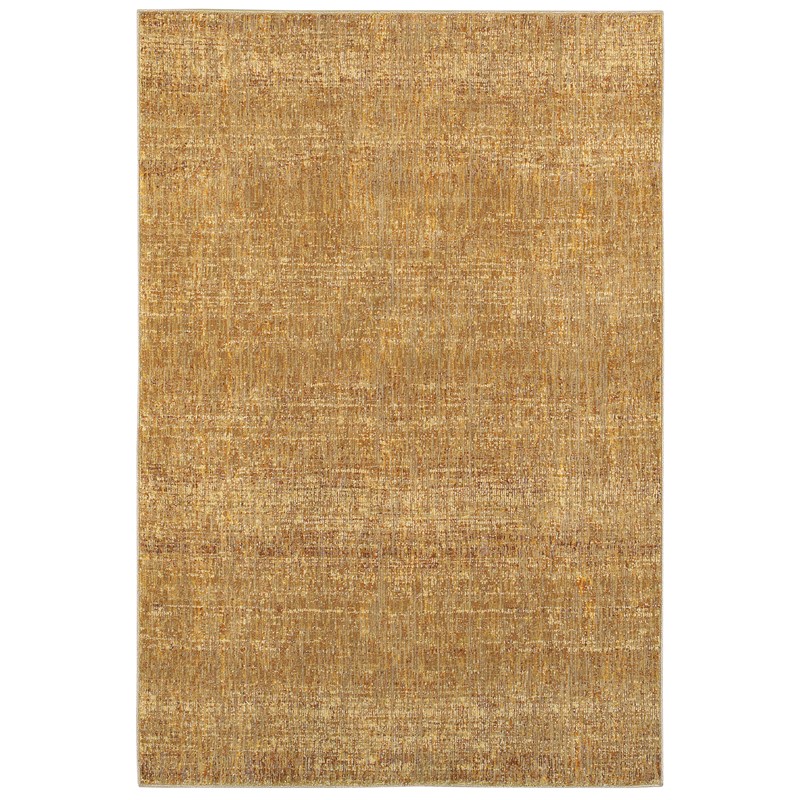Atlas Area Rug - Gold - 2 x 8 ft.3 in. - Durable Nylon Blend