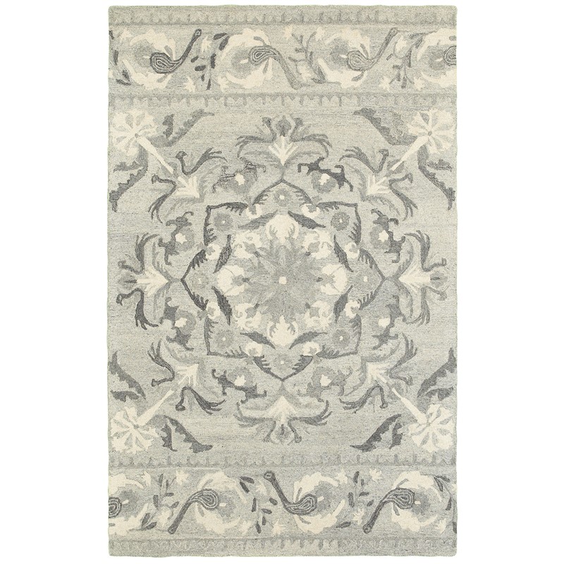 C93001243304ST 8 x 10 ft. Craft Casual Area Rug, Ash