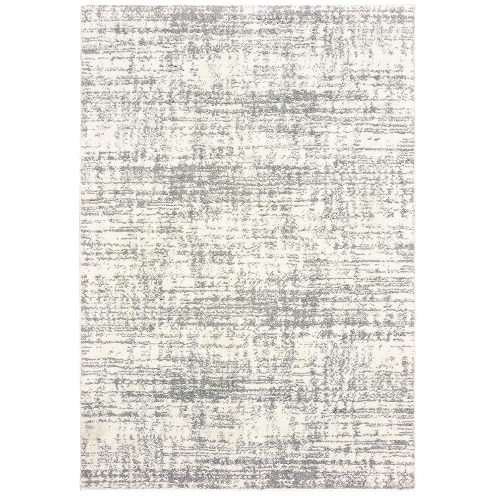 Verona Abstract Area Rug - Ivory - 2 x 3 ft. - Soft Polyester
