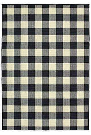 M1932K259396ST 8 ft. 6 in. x 13 ft. Marina Rectangle Rug - Black