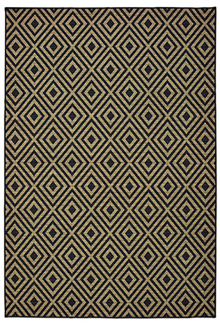 M2335K053114ST 1 ft. 9 in. x 3 ft. 9 in. Marina Rectangle Rug - Black