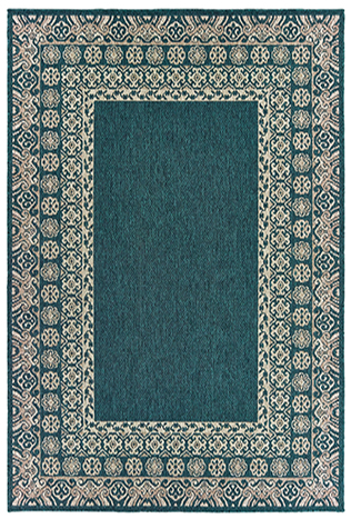 L1503B300390ST 9 ft. 10 in. x 12 ft. 10 in. Latitude Rectangle Rug - Blue