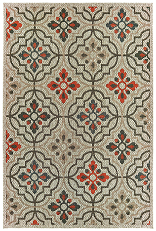 L709Y3300390ST 9 ft. 10 in. x 12 ft. 10 in. Latitude Rectangle Rug - Grey