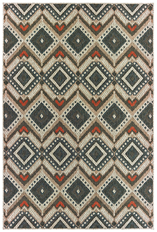 1 ft. 10 in. x 7 ft. 6 in. Latitude Rectangle Rug - Grey