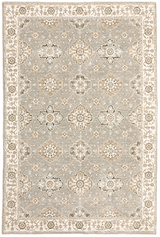 A8929H240343ST 7 ft. 10 in. x 10 ft. 10 in. Andorra Rectangle Rug - Grey
