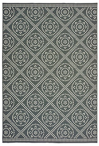 M3969L053114ST 1 ft. 9 in. x 3 ft. 9 in. Marina Rectangle Rug - Grey