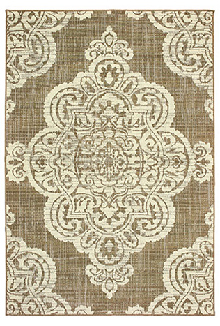 M5929J200290ST 6 ft. 7 in. x 9 ft. 6 in. Marina Rectangle Rug - Tan