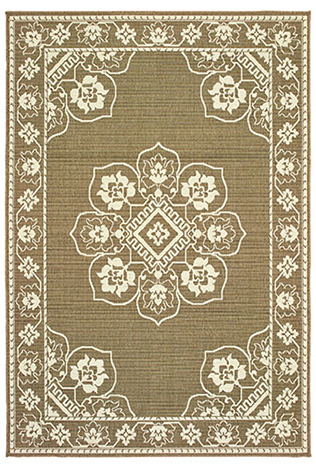 M7764J053114ST 1 ft. 9 in. x 3 ft. 9 in. Marina Rectangle Rug - Tan