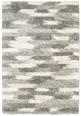 H565J9240RDST 7 ft. 10 in. Henderson Round Shag Rug - Grey