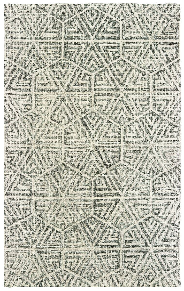 T55605244305ST 8 x 10 ft. Tallavera Rectangle Rug - Grey