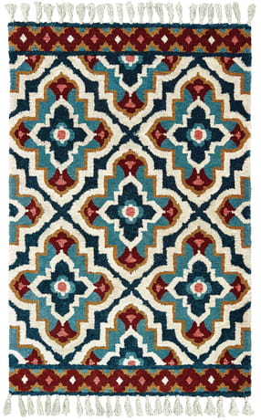 M61401305396ST 10 x 13 ft. Madison Rectangle Rug - Blue