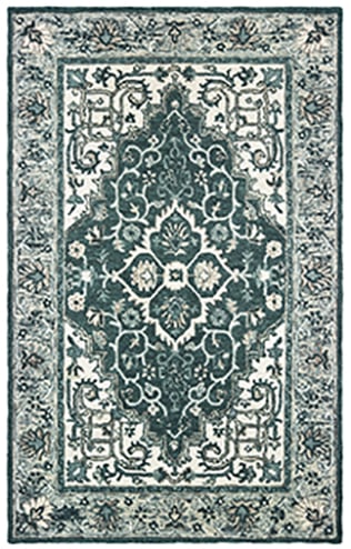 Z75506152244ST 5 x 8 ft. Zahra Rectangular Area Rug - Grey