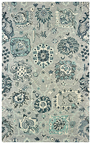 Z75508152244ST 5 x 8 ft. Zahra Rectangular Area Rug - Grey