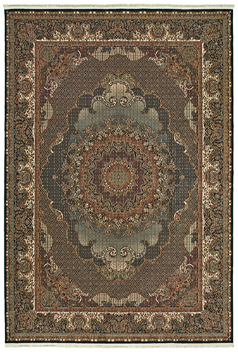M5330B160230ST 5 ft. 3 in. x 7 ft. 6 in. Masterpiece Rectangular Area Rug - Blue