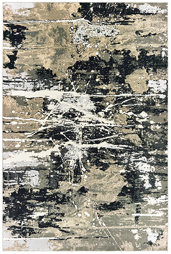 B109E2300390ST 9 ft. 10 in. x 12 ft. 10 in. Bowen Rectangular Area Rug - Black